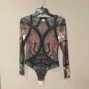 Aria Sexy Sheer Bodysuit in Size Medium NWOT